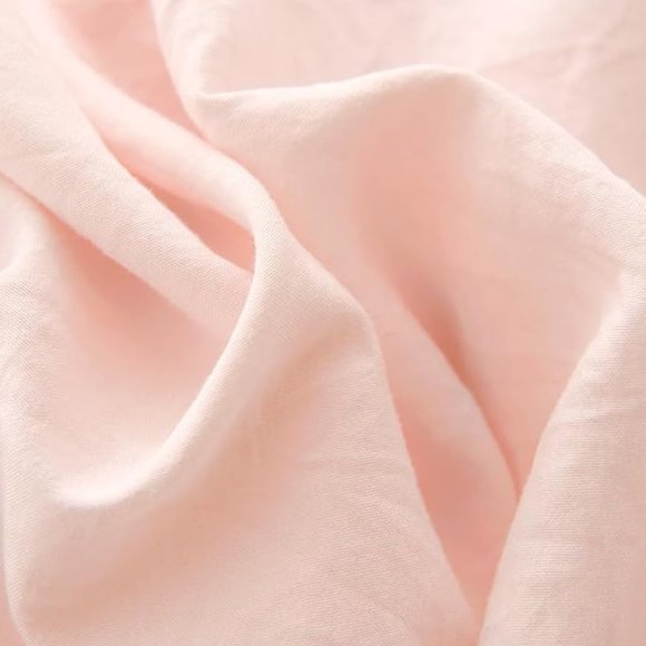 Petal Pink Full Size Bed Comforter Set Soft Blush French Shabby Chic Bedding New - Picture 3 of 11